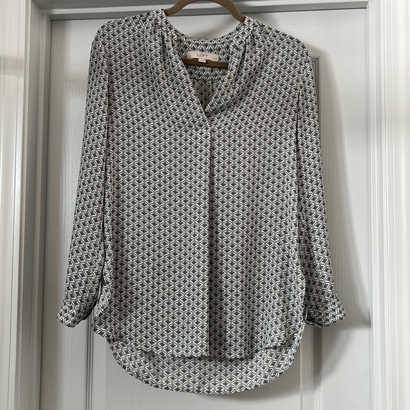 Loft Printed Tunic Shirt - Picture 1 of 6